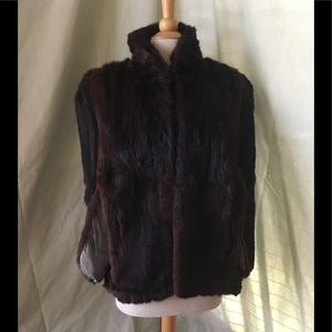 Vintage mink fur capelette, cape, stole